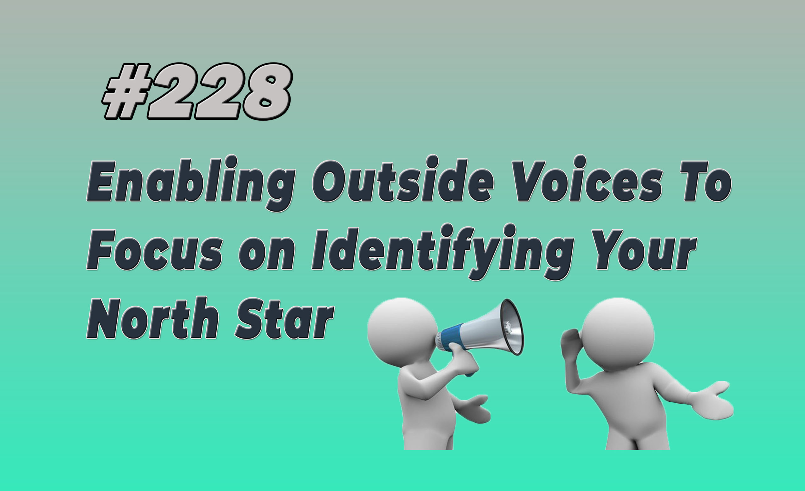 Read more about the article #228 Enabling Outside Voices To Focus on Identifying Your North Star